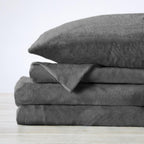 Solid Plush Sheet - Velvet Luxe Collection color assortment display