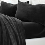 Solid Plush Sheet - Velvet Luxe Collection color assortment display