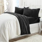Solid Plush Sheet - Velvet Luxe Collection color assortment display