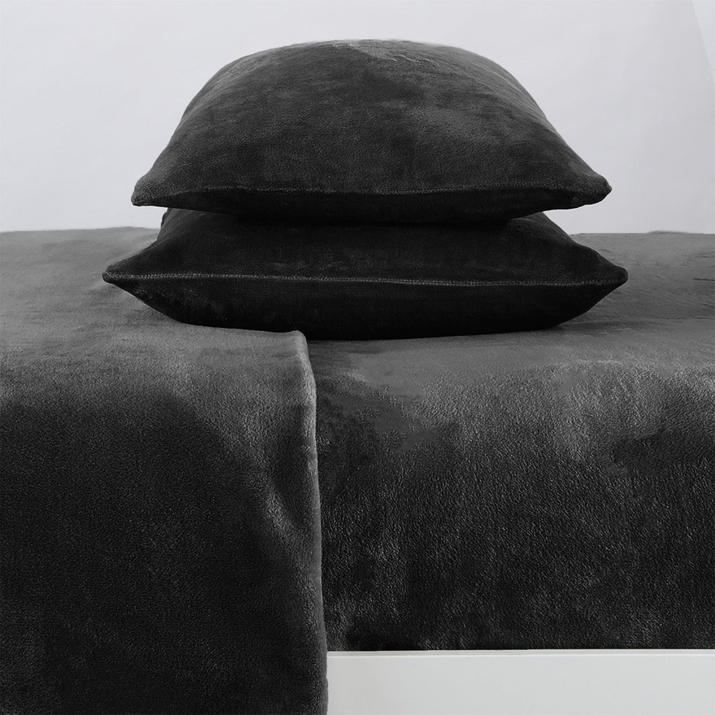Solid Plush Sheet - Velvet Luxe Collection color assortment display