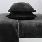 Solid Plush Sheet - Velvet Luxe Collection color assortment display