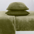 Solid Plush Sheet - Velvet Luxe Collection color assortment display