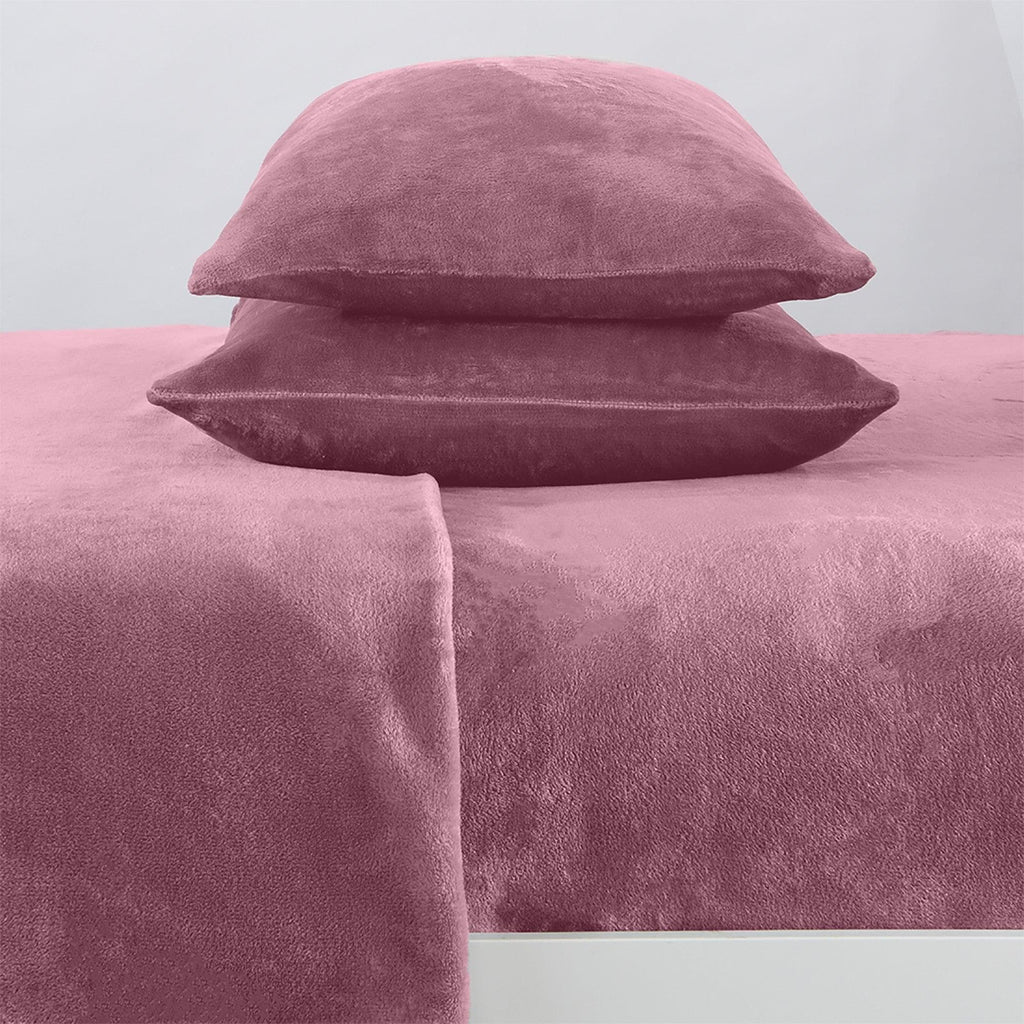 Solid Plush Sheet - Velvet Luxe Collection packaging with label