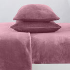 Solid Plush Sheet - Velvet Luxe Collection packaging with label