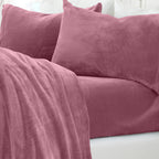 Solid Plush Sheet - Velvet Luxe Collection packaging with label