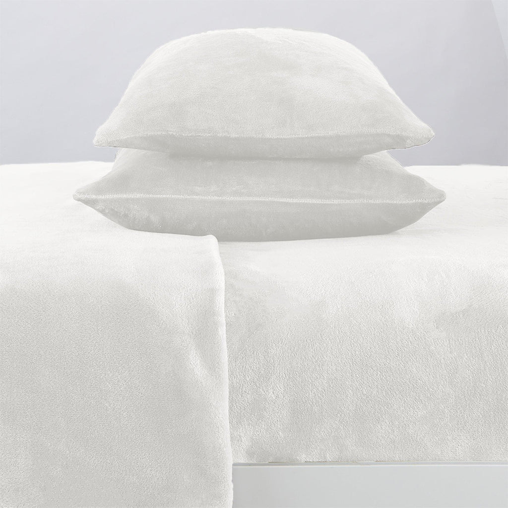 Solid Plush Sheet - Velvet Luxe Collection packaging with label