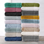 Solid Plush Sheet - Velvet Luxe Collection color assortment display
