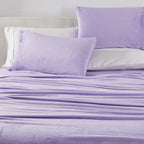 Solid Plush Sheet - Velvet Luxe Collection size and fit reference