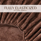 Solid Plush Sheet - Velvet Luxe Collection size and fit reference