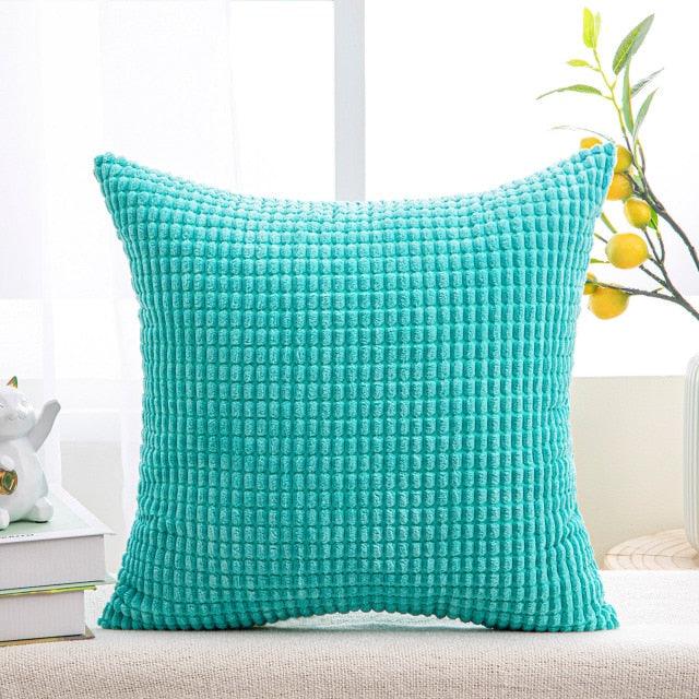 Cushion Cover Solid Colorful Throw Pillow Cases Velvet Gray Couch Pillow Covers Decorative Pillows for Couch Chair Bed Square Home Gray Decoration Cushions For Living Room Bedroom