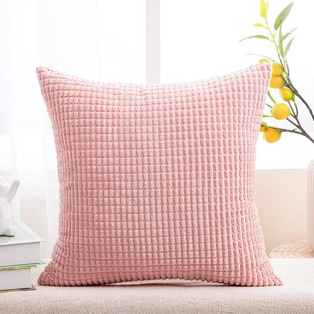Cushion Cover Solid Colorful Throw Pillow Cases Velvet Gray Couch Pillow Covers Decorative Pillows for Couch Chair Bed Square Home Gray Decoration Cushions For Living Room Bedroom