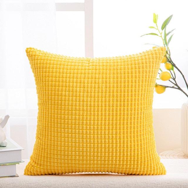 Cushion Cover Solid Colorful Throw Pillow Cases Velvet Gray Couch Pillow Covers Decorative Pillows for Couch Chair Bed Square Home Gray Decoration Cushions For Living Room Bedroom