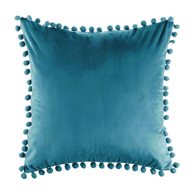 Soft Pillowcases Solid Cushion Cover Square Decorative Velvet Pillow Covers Elegant Colors Cushion Case Decorate Colorful Pillow Cases For Sofa Bed Home