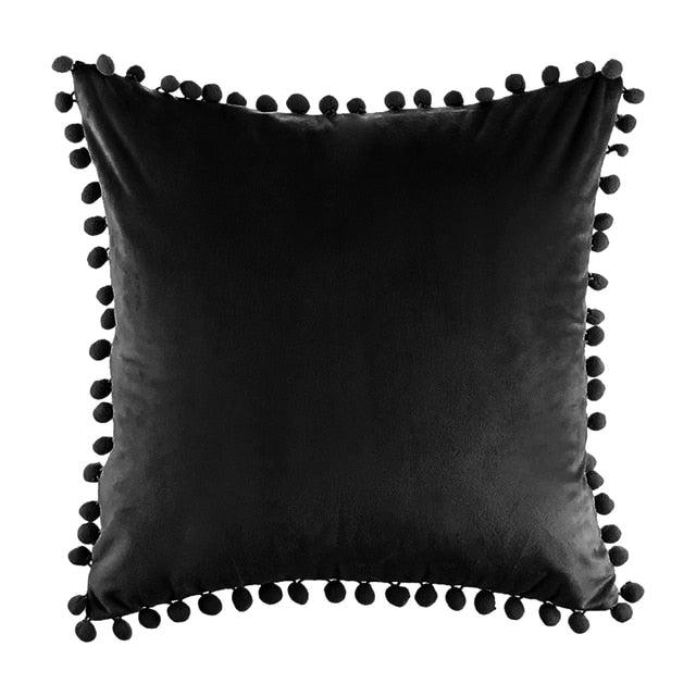 Soft Pillowcases Solid Cushion Cover Square Decorative Velvet Pillow Covers Elegant Colors Cushion Case Decorate Colorful Pillow Cases For Sofa Bed Home