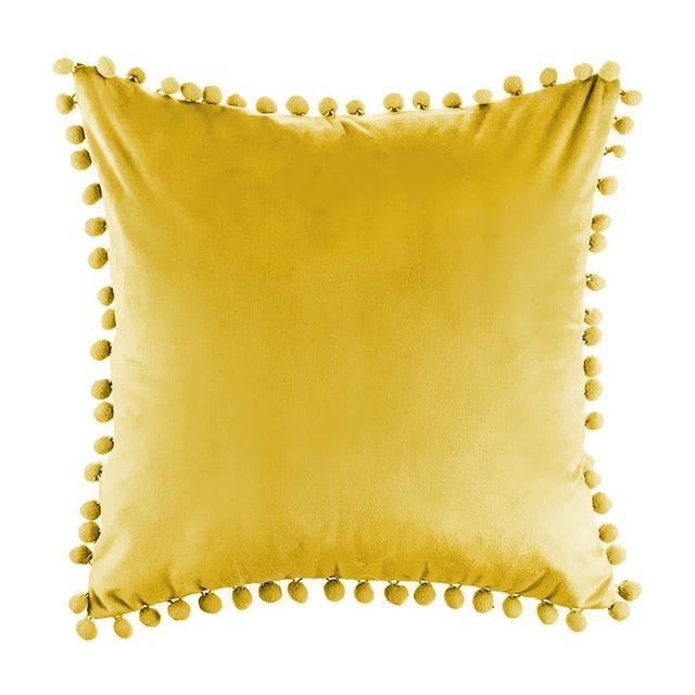 Soft Pillowcases Solid Cushion Cover Square Decorative Velvet Pillow Covers Elegant Colors Cushion Case Decorate Colorful Pillow Cases For Sofa Bed Home