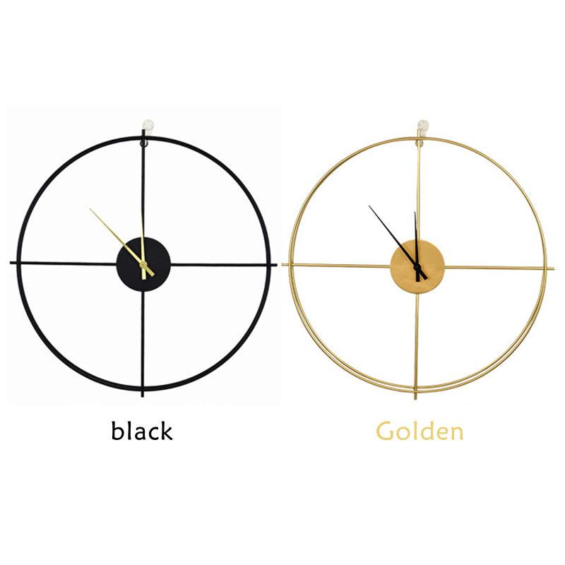 Vintage Metal Wall Clock Modern Design For Home Office Decor Hanging Watches Wall Decor for Home Office Kitchen Living Room Bedroom Round Clock Living Room Classic Brief European Wall Clock