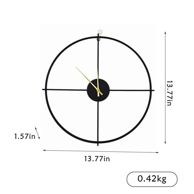 Vintage Metal Wall Clock Modern Design For Home Office Decor Hanging Watches Wall Decor for Home Office Kitchen Living Room Bedroom Round Clock Living Room Classic Brief European Wall Clock